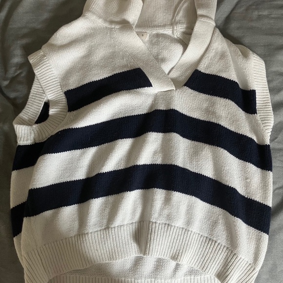 Striped Sweater Vest - Picture 1 of 3